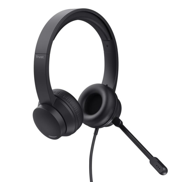 Auriculares + Microfono Trust Ayda Headset PC USB Black |