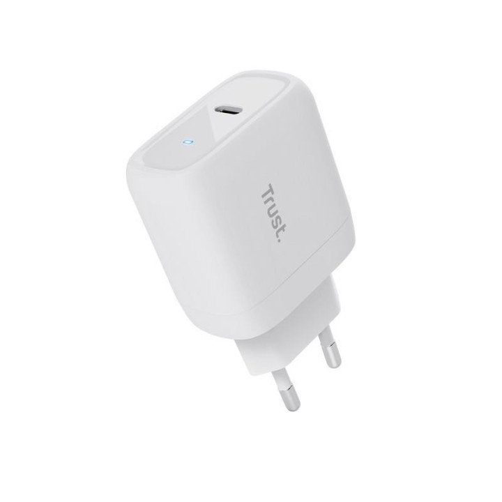 Cargador Trust Maxo USB-C 45W 2M White | InfoChen Canarias