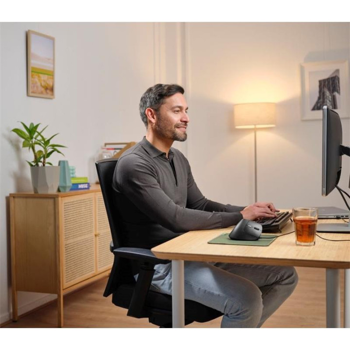 Raton Trust Bayo Ii Ergonomico 2400 Dpi USB Black | InfoChen