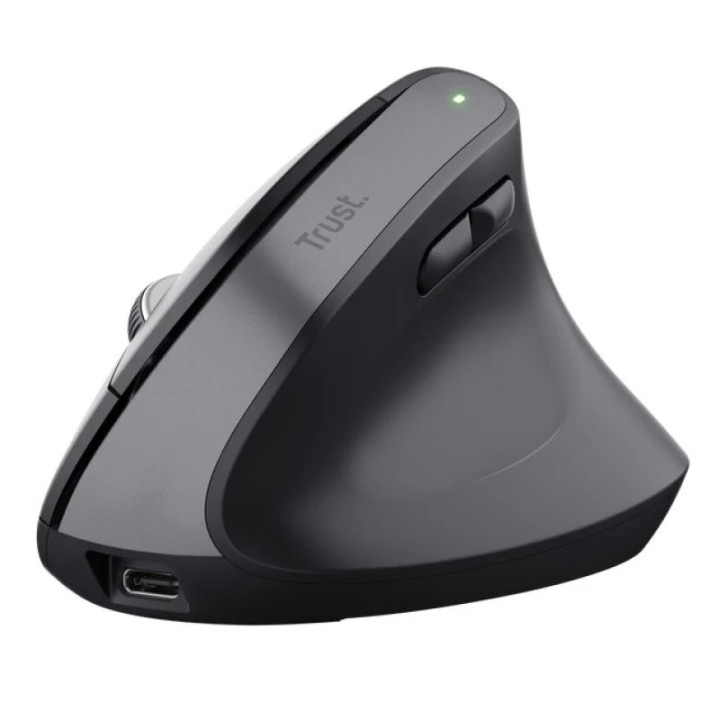 Raton Trust Bayo+ Ergonomico 2400 Dpi Wireless Black | InfoChen