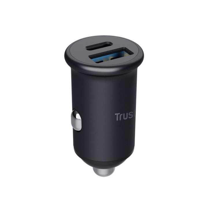 Cargador Coche Smartphone Trust Maxo Pd 38W USB-A USB-C Black |