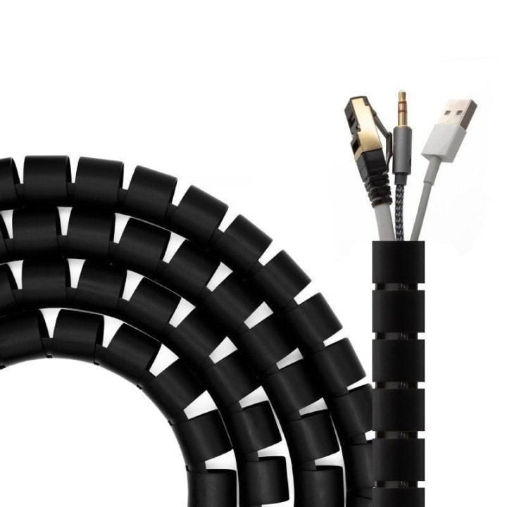 Organizador De Cable Aisens Flexible 25MM 3M Black | InfoChen