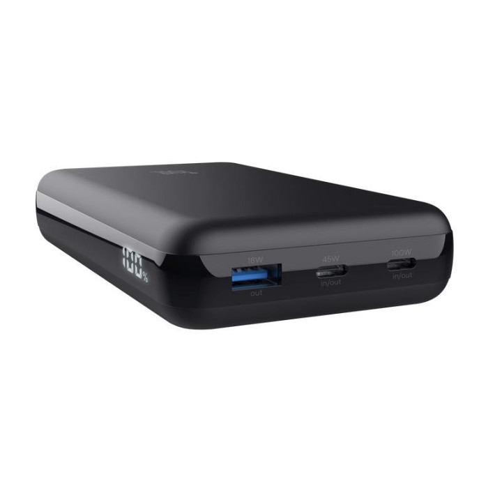 Bateria Externa 100W USB-A + 2X USB-C Black | InfoChen Canarias