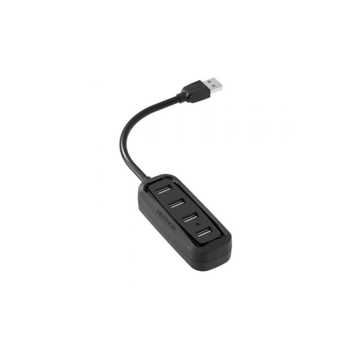 Hub USB-A 2.0 Vention 4 Puertos USB-A 2.0 0.15M Black | InfoChen