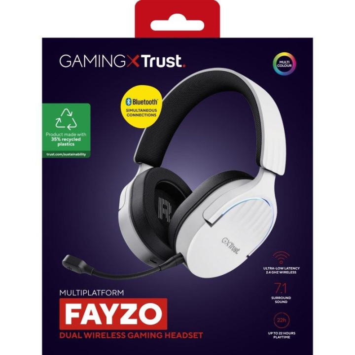 Auriculares + Microfono Trust Gaming RGB Gxt 491W Fayzo Headset