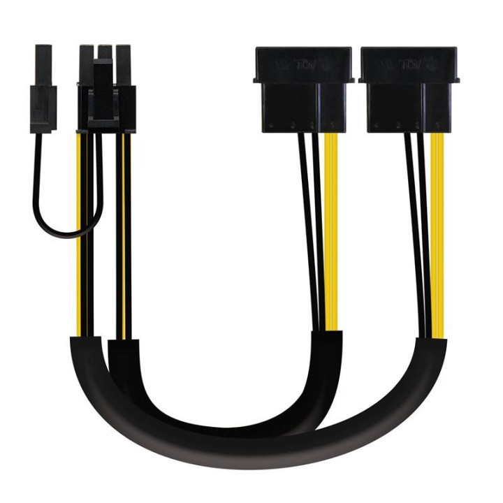 Cable Alimentacion Tarjeta Grafica Nanocable X2 Molex/m - 6+2