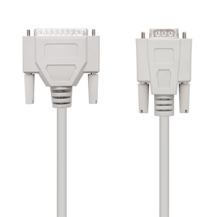 Cable Serie Null Modem DB9/H-DB25/M 1.8M Nanocable | InfoChen