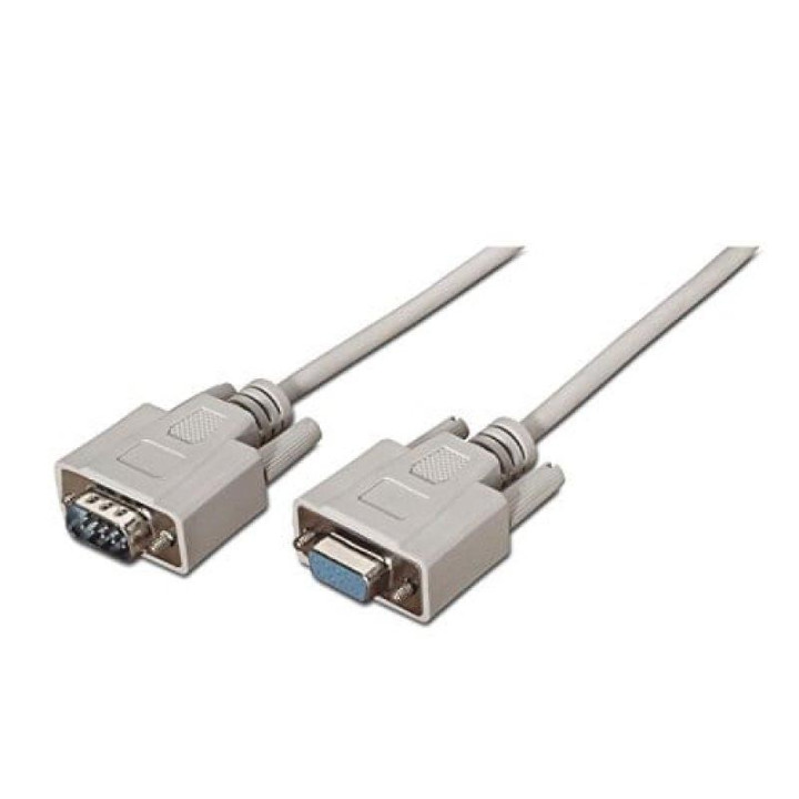 Cable Serie Nanocable RS232 DB9/M - DB9/H 3M White | InfoChen