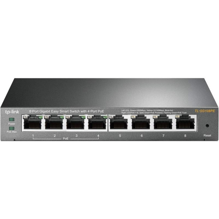 Switch Tp-Link Gigabit 8 Puertos TL-SG108PE Easy Smart