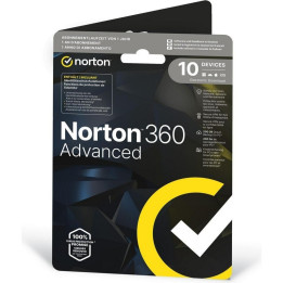 Norton 360 Advanced Pwm 200GB Es 1USUAR 10DISP 1 Año Lic