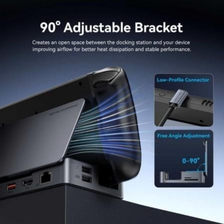 Docking USB-C Para Steam Deck/switch Vention 2X HDMI 4K/3X