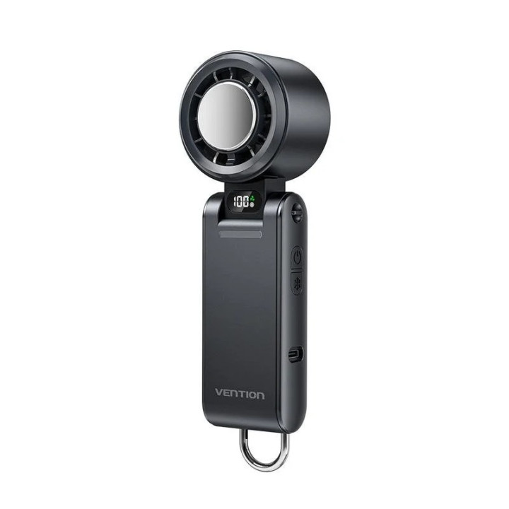 Ventilador De Mano Vention 100 Velocidades Black | InfoChen